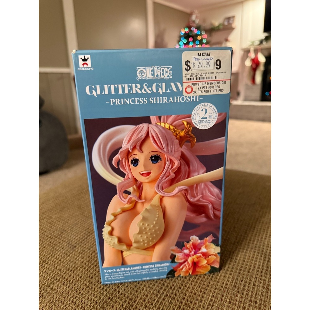 One Piece Glitter & Glamours Princess Shirahoshi Figure B Version Blue Box New